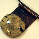 Anne Thornton - earthy on copper necklace